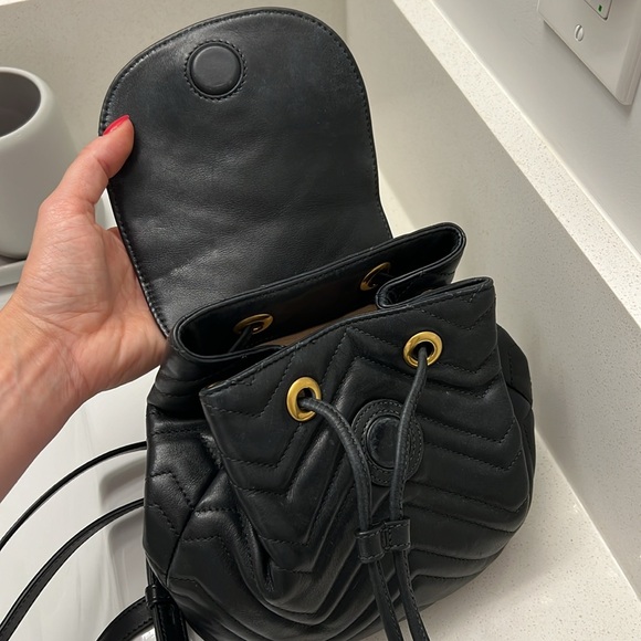 Gucci Matelasse GG Marmont Flap Backpack - Picture 4 of 11
